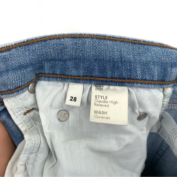 REFORMATION Claudia High Relaxed Jean Blue Denim 28 - Picture 6 of 11